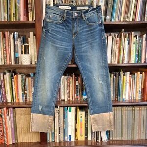 Pilcro Denim Jeans with Pink Cuffs